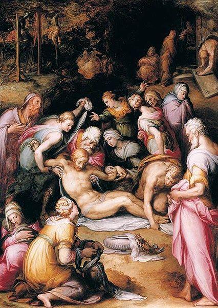 Naldini, Giovanni Battista Lamentation over the Dead Christ Germany oil painting art